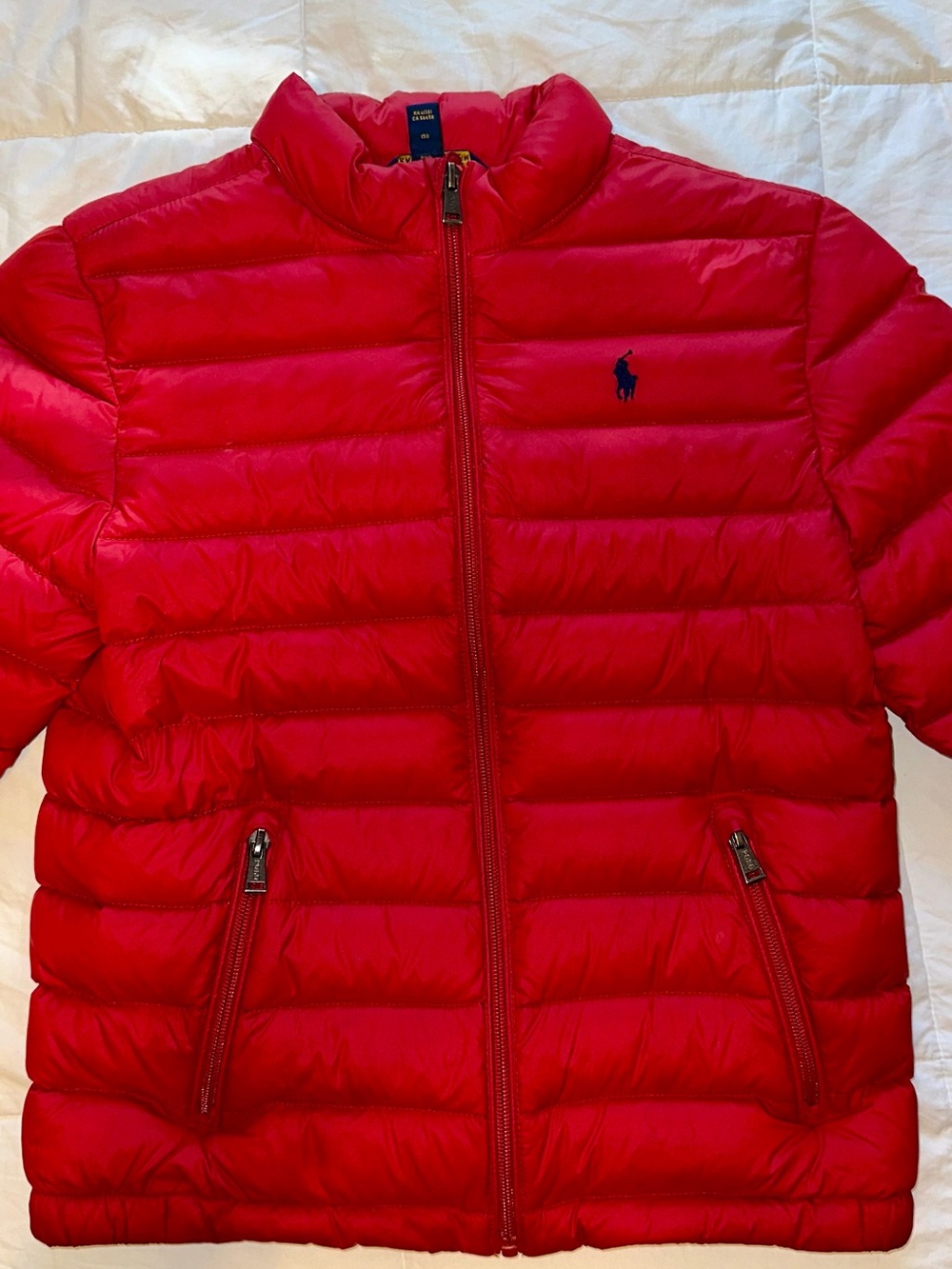 Ralph Lauren Kids Bright Red Quilted Puffer Jacket